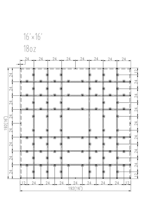 16'x16' Steel Tarp