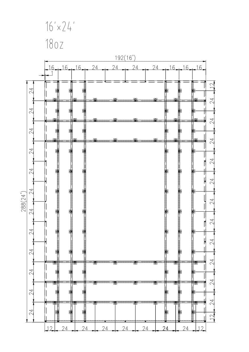16'x24' Steel Tarp