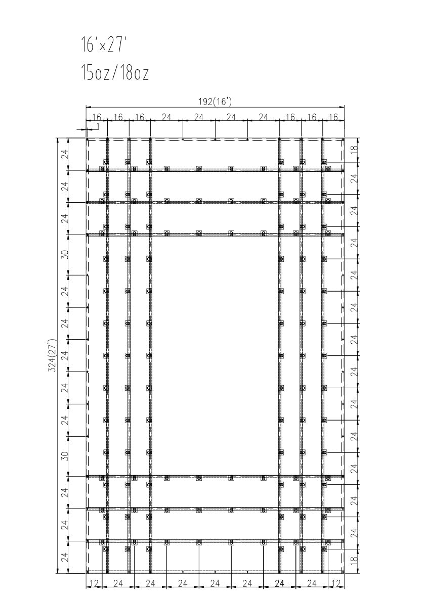 16'x27' Steel Tarp