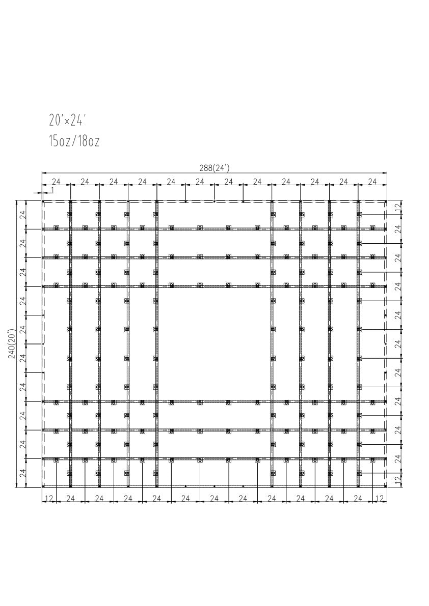 20'x24' Steel Tarp