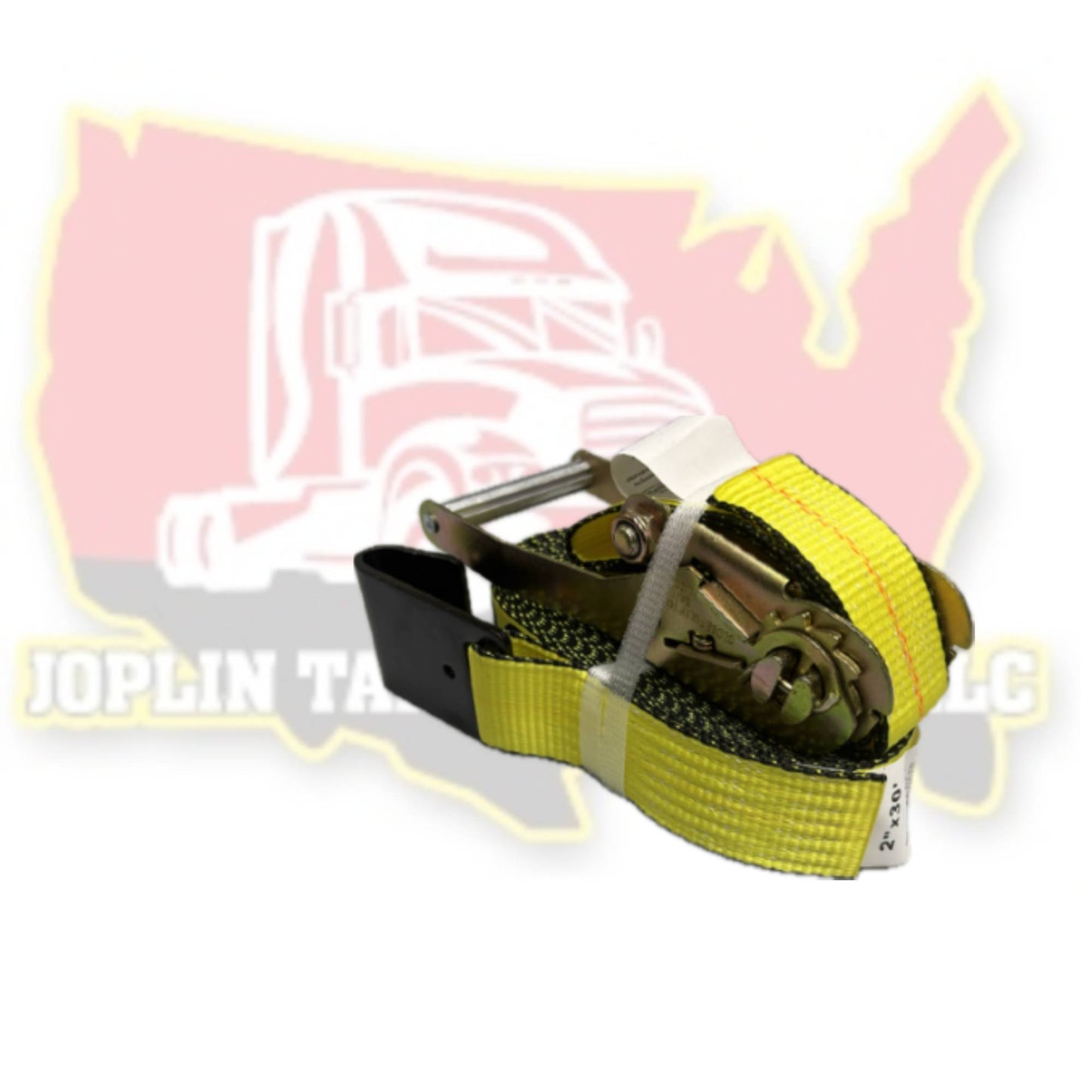 2"x 30' Ratchet Strap W/ Flat Hook
