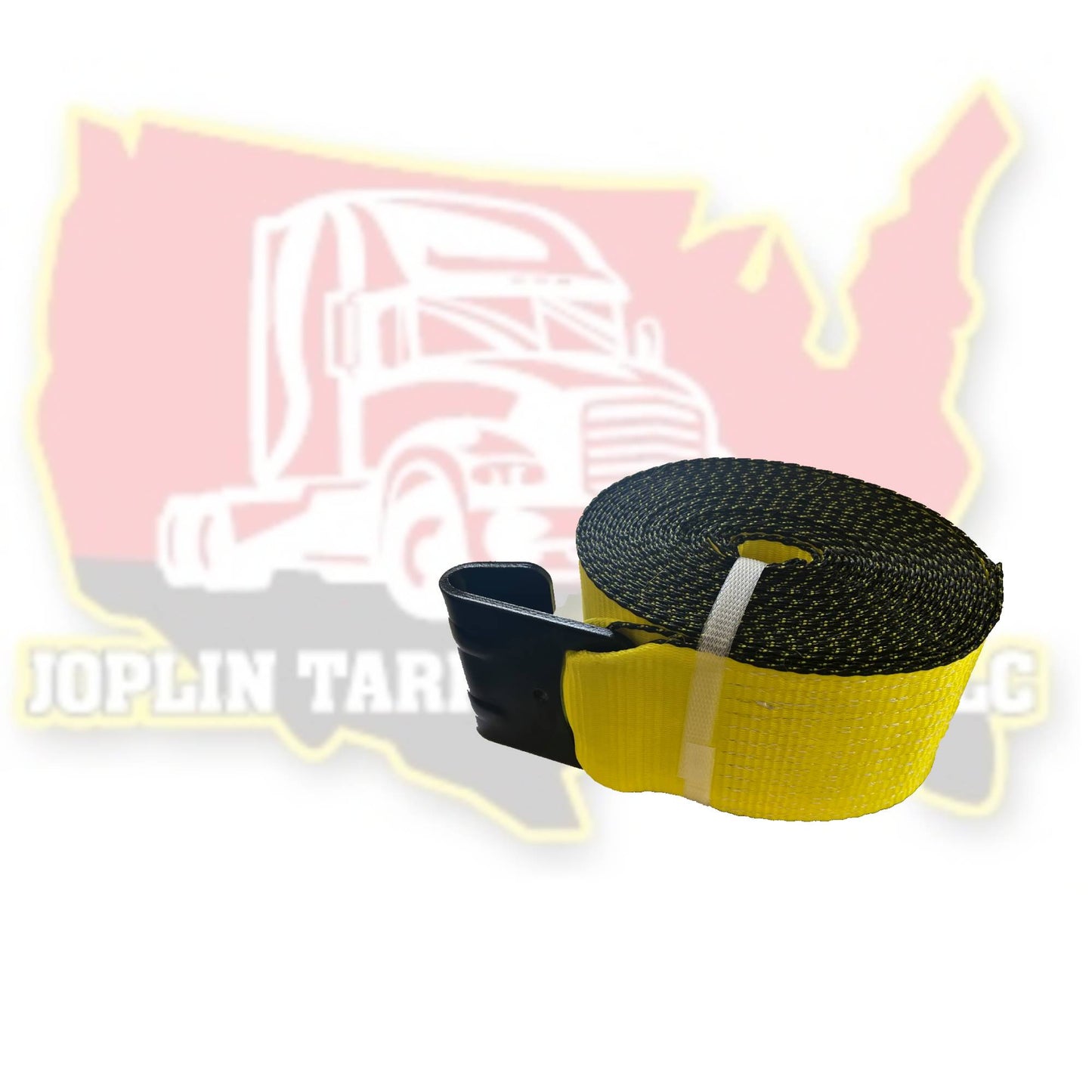 4"x40' Heavy-duty Winch Strap - Flatbed Load Securement