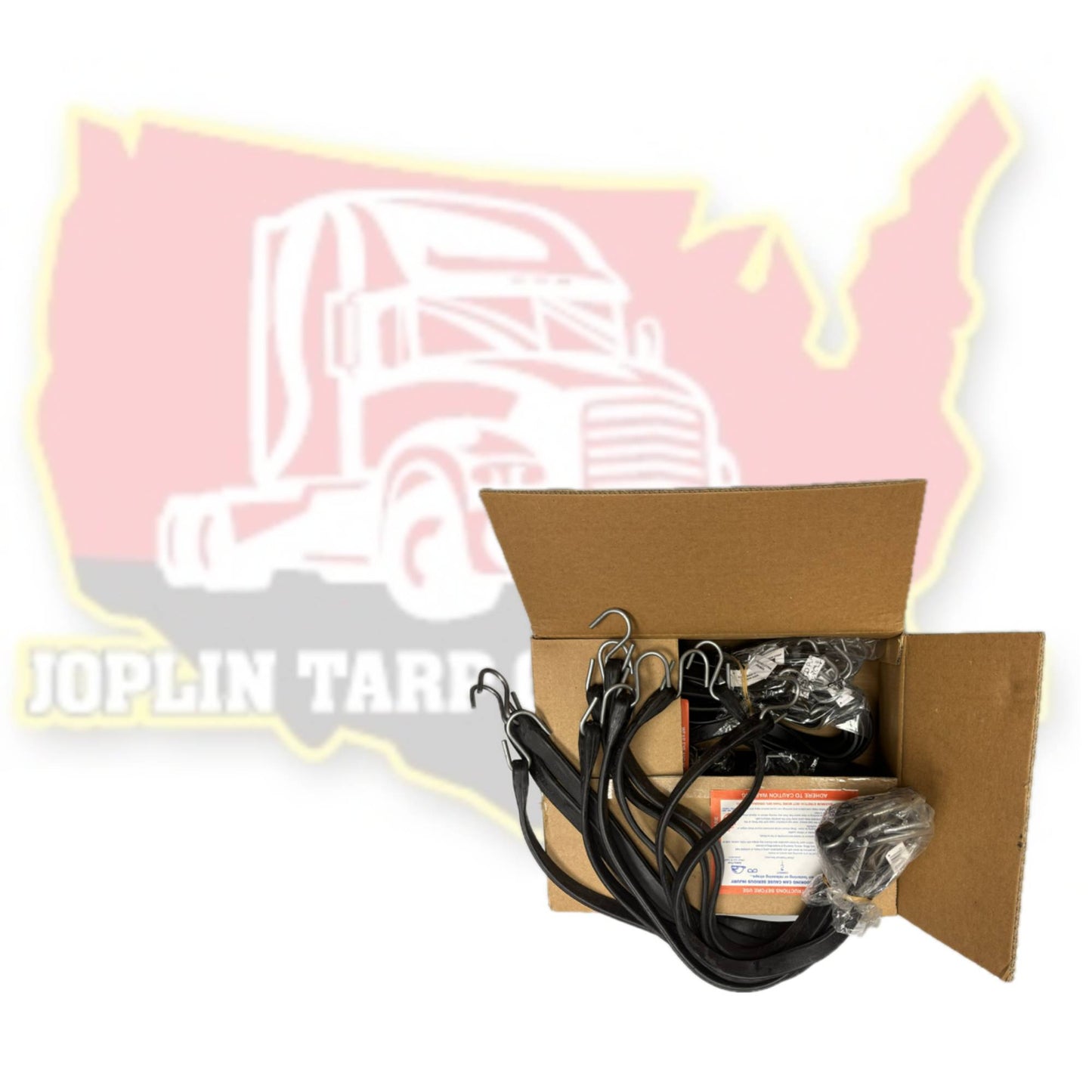 21" Natural Rubber Straps – Heavy-Duty Truck Tarp & Cargo Securement